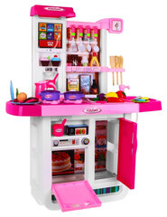 Большая интерактивная кухня с аксессуарами, розовая цена и информация | Игрушки для девочек | pigu.lt