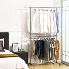 Вешалка для одежды, серый цена и информация | Вешалки и мешки для одежды | pigu.lt