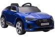 Elektromobilis vaikams Audi E-Tron Sportback 4x4 mėlynas dažytas kaina ir informacija | Elektromobiliai vaikams | pigu.lt
