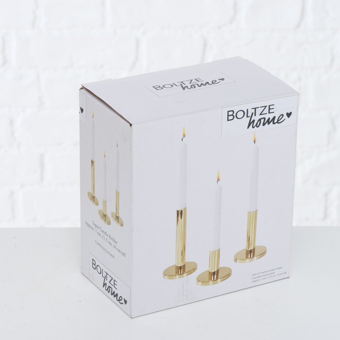 Boltze žvakidė Malko, 3 vnt. kaina ir informacija | Žvakės, Žvakidės | pigu.lt