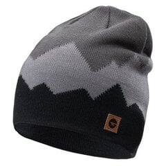 Мужская шапка Hi-tec Agder, черно-серая цена и информация | Мужские шарфы, шапки, перчатки | pigu.lt