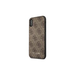 Guess iPhone XS Max GUHCI65G4GFBR PU 4G Metal Gold Logo brown цена и информация | Чехлы для телефонов | pigu.lt