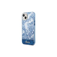 Guess iPhone 14 Plus 6,7" GUHCP14MHGPLHB blue Porcelain kaina ir informacija | Telefonų dėklai | pigu.lt