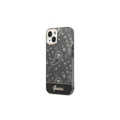 Guess iPhone 14 6,1&quot; GUHCP14SHGBNHK black HC Electro Cam Paisley kaina ir informacija | Telefono dėklai | pigu.lt