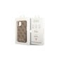 Guess iPhone 14 6,1&quot; GUHCP14SHG4SHW brown HC PC/TPU 4G PU Metal Outline Script цена и информация | Telefono dėklai | pigu.lt