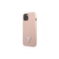 Guess iPhone 14 Plus 6,7&quot; GUHCP14MPSATLP pink HC Saffiano PU Triangle kaina ir informacija | Telefono dėklai | pigu.lt