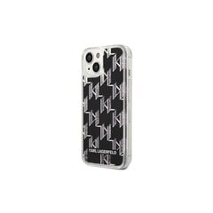 Karl Lagerfeld KLHCP14LLMNMS iPhone 14 Pro 6,1" hardcase srebrny|silver Liquid Glitter Monogram цена и информация | Чехлы для телефонов | pigu.lt