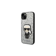 Karl Lagerfeld iPhone 14 Pro Max 6,7&quot; KLHCP14XGFKPG silver HC Flakes Ikonik цена и информация | Чехлы для телефонов | pigu.lt