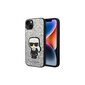 Karl Lagerfeld iPhone 14 Pro Max 6,7&quot; KLHCP14XGFKPG silver HC Flakes Ikonik kaina ir informacija | Telefono dėklai | pigu.lt