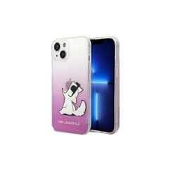 Karl Lagerfeld iPhone 14 Plus 6,7&quot; KLHCP14MCFNRCPI pink Choupette Fun kaina ir informacija | Telefono dėklai | pigu.lt