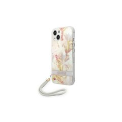 Guess iPhone 14 6,1&quot; GUOHCP14SHFLSU purple HC PC/TPU Flower Cord цена и информация | Чехлы для телефонов | pigu.lt