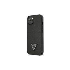 Guess iPhone 14 6,1&quot; GUHCP14SPSATLK black HC Saffiano PU Triangle цена и информация | Чехлы для телефонов | pigu.lt