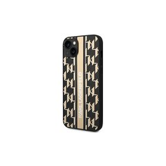 Karl Lagerfeld KLHCP14SPGKLSKW iPhone 14 6,1" hardcase brązowy|brown Monogram Stripe цена и информация | Чехлы для телефонов | pigu.lt