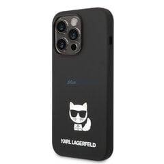 Karl Lagerfeld iPhone 14 Pro 6,1&quot; KLHCP14LSLCTBK black HC Choupette Body kaina ir informacija | Telefono dėklai | pigu.lt