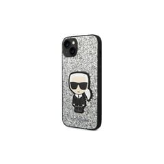 Karl Lagerfeld iPhone 14 6,1&quot; KLHCP14SGFKPG silver HC Flakes Ikonik kaina ir informacija | Telefono dėklai | pigu.lt