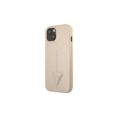 Guess iPhone 14 Pro 6,1&quot; GUHCP14LPSATLE beige HC Saffiano PU Triangle цена и информация | Чехлы для телефонов | pigu.lt