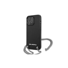 Karl Lagerfeld iPhone 13 Pro Max KLHCP13XPMK black kaina ir informacija | Telefono dėklai | pigu.lt