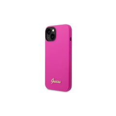 Guess iPhone 14 Pro 6,1&quot; GUHCP14LSLSMF fuschia Vintage Gold Logo цена и информация | Чехлы для телефонов | pigu.lt