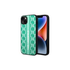 Karl Lagefeld iPhone 14 6,1&quot; KLHCP14SPGKLSKN green kaina ir informacija | Telefono dėklai | pigu.lt