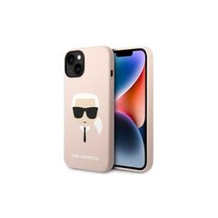 Karl Lagerfeld iPhone 14 6,1&quot; KLHMP14SSLKHLP light rose Karl`s Head Magsafe цена и информация | Чехлы для телефонов | pigu.lt