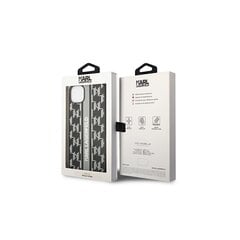 Karl Lagerfeld iPhone 14 6,1&quot; KLHCP14SPGKLSKG grey HC PU Monogram Stripe kaina ir informacija | Telefono dėklai | pigu.lt