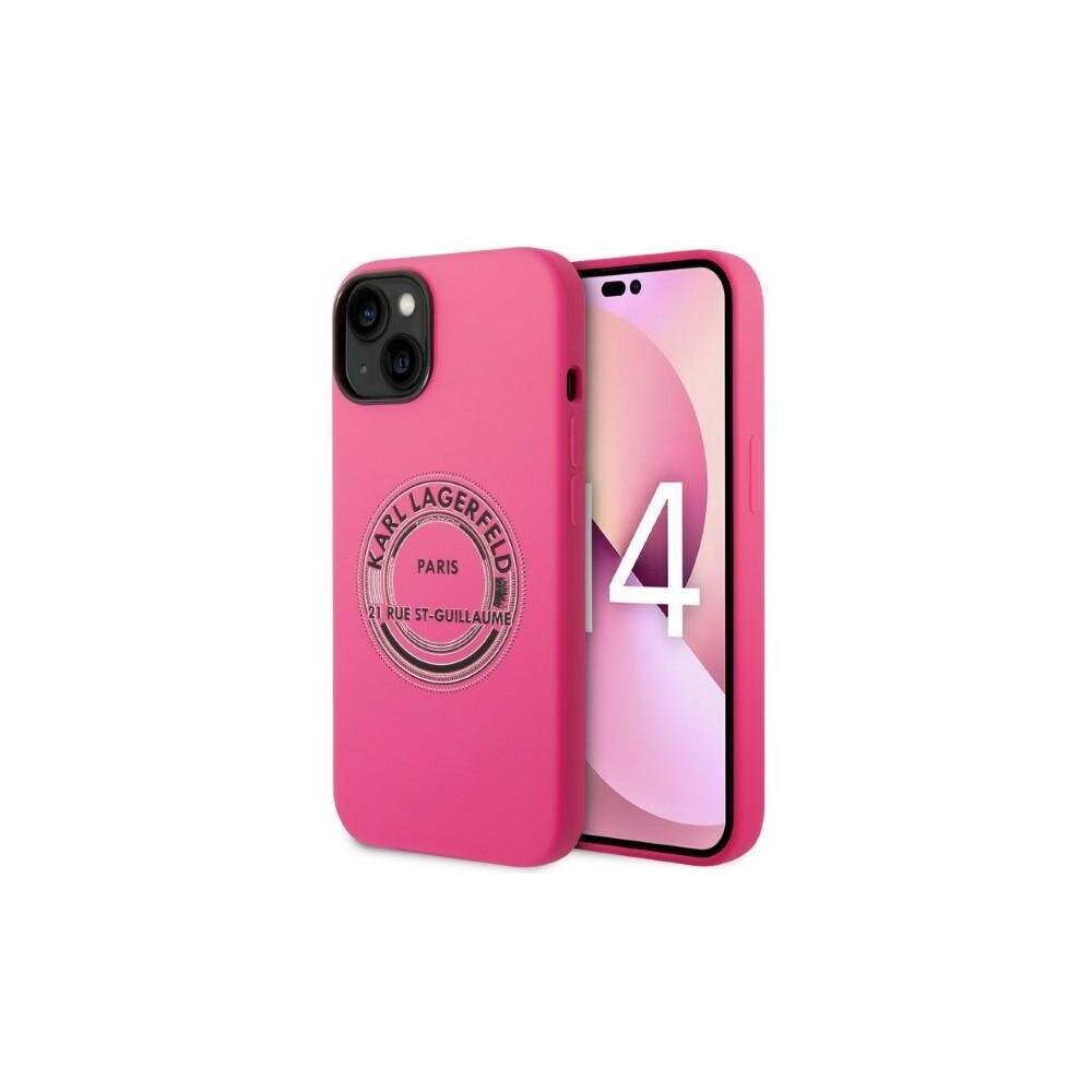 Karl Lagerfeld iPhone 14 Plus 6,7&quot; KLHCP14MSRSGRCF pink HC RSG BIC kaina ir informacija | Telefono dėklai | pigu.lt