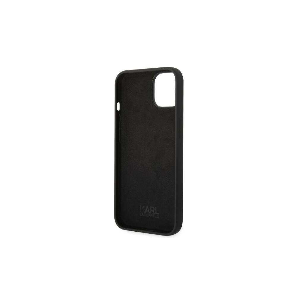 Karl Lagerfeld iPhone 14 Pro Max 6,7&quot; KLHCP14XSRSGRCK black HC RSG BIC kaina ir informacija | Telefono dėklai | pigu.lt