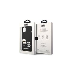 Karl Lagerfeld iPhone 14 Plus 6,7&quot; KLHMP14MSSKCK black HC Magsafe Karl & Choupette kaina ir informacija | Telefono dėklai | pigu.lt