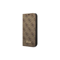 Guess GUBKP14SHG4SHW iPhone 14 6,1" brązowy|brown book 4G Vintage Gold Logo цена и информация | Чехлы для телефонов | pigu.lt