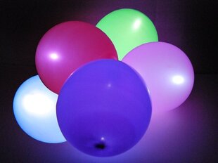 Šviečiantys LED balionai, 5 vnt. kaina ir informacija | Dekoracijos šventėms | pigu.lt