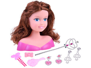 Lėlės galva šukavimui su aksesuarais kaina ir informacija | Žaislai mergaitėms | pigu.lt