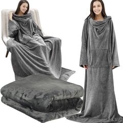 Одеяло с рукавами, джемпер, халат 180 х 210 см цена и информация | Покрывала, пледы | pigu.lt