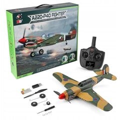 Дистанционно управляемый военный самолет WLTOYS P40 A220 XK 3D/6G цена и информация | Игрушки для мальчиков | pigu.lt