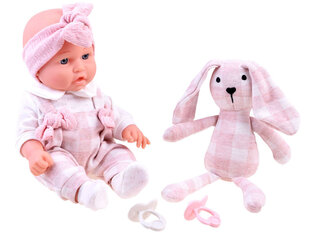 Кукла-младенец с плюшевым зайчиком цена и информация | Игрушки для девочек | pigu.lt