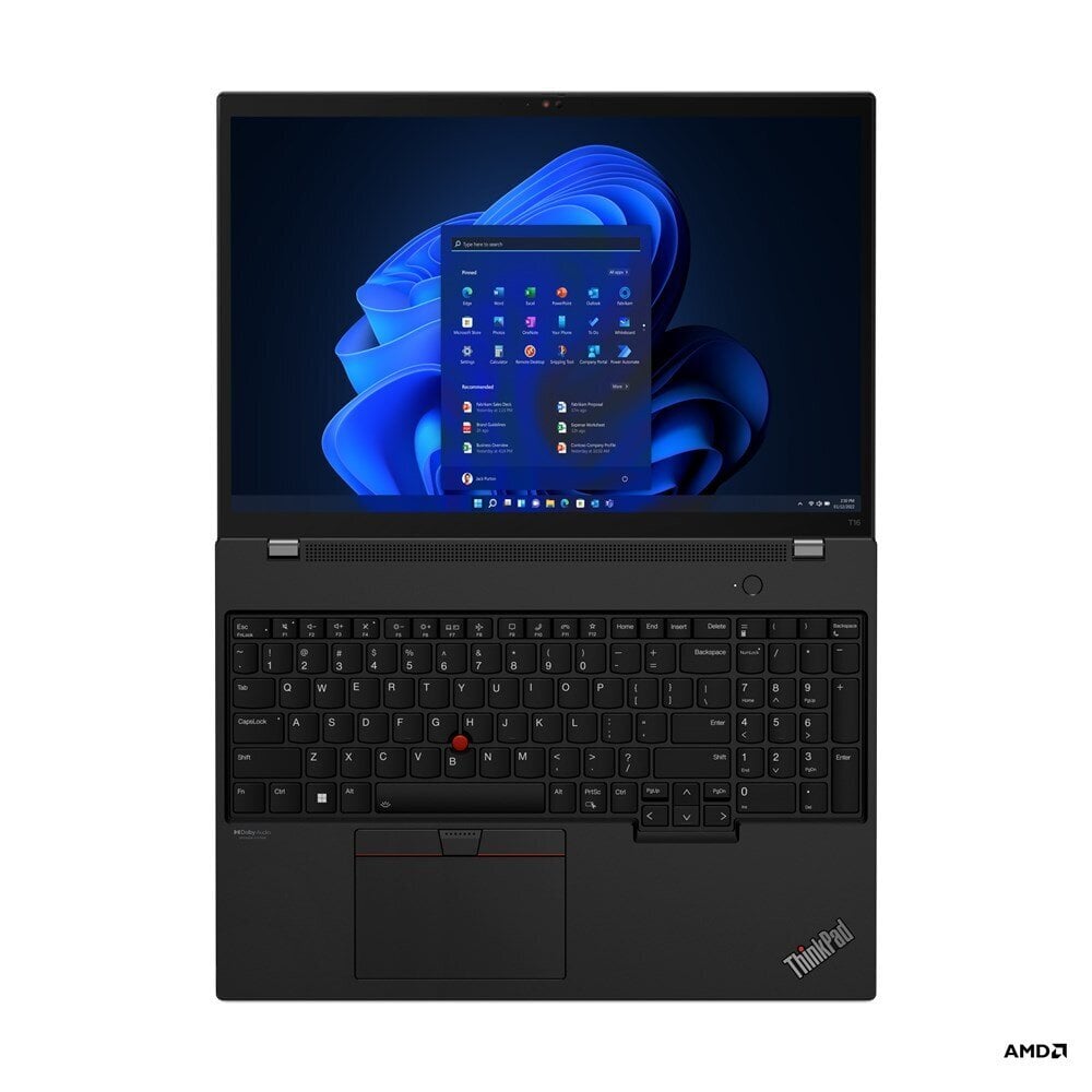 Lenovo ThinkPad T16 16" WUXGA AMD Ryzen 7 PRO 6850U 16 GB LPDDR5-SDRAM 512 GB SSD Wi-Fi 6E Windows 11 Pro kaina ir informacija | Nešiojami kompiuteriai | pigu.lt