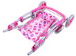 Lėlių vežimėlis 3in1, rožinis kaina ir informacija | Žaislai mergaitėms | pigu.lt