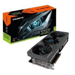 Gigabyte NVIDIA GeForce RTX 4080, 16 GB|GDDR6X|256 bit|PCIE 4.0 16x|GPU 2505 MHz|1xHDMI|3xDisplayPort|GV-N4080EAGLE-16GD1.0 цена и информация | Видеокарты (GPU) | pigu.lt