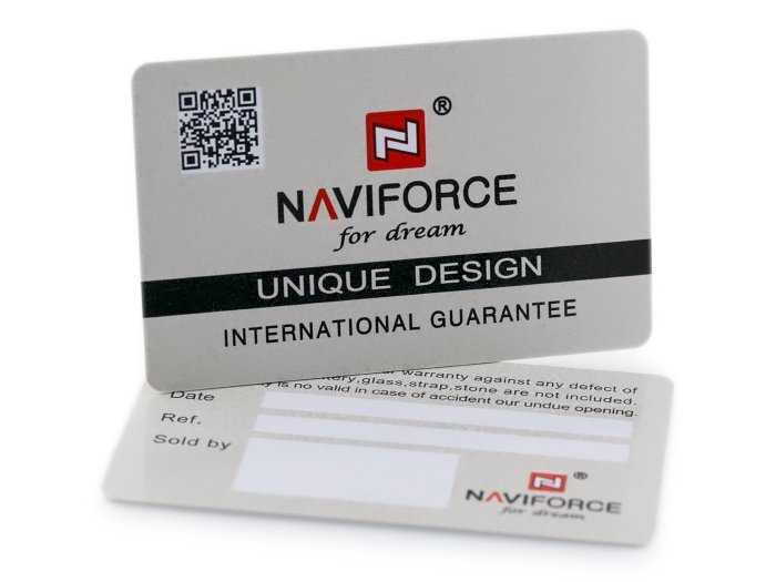 VYRIŠKAS LAIKRODIS NAVIFORCE - NF9124 (zn055c) + BOX - black/white TAY9318 kaina ir informacija | Vyriški laikrodžiai | pigu.lt