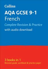 AQA GCSE 9-1 French All-in-One Complete Revision and Practice: Ideal for Home Learning, 2022 and 2023 Exams edition, AQA GCSE French All-in-One Revision and Practice kaina ir informacija | Knygos paaugliams ir jaunimui | pigu.lt