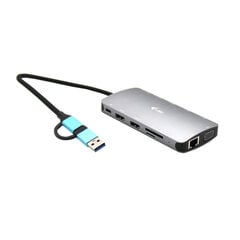 i-Tec USB-C Metal Nano Dock 3xDisplay+PD kaina ir informacija | Adapteriai, USB šakotuvai | pigu.lt