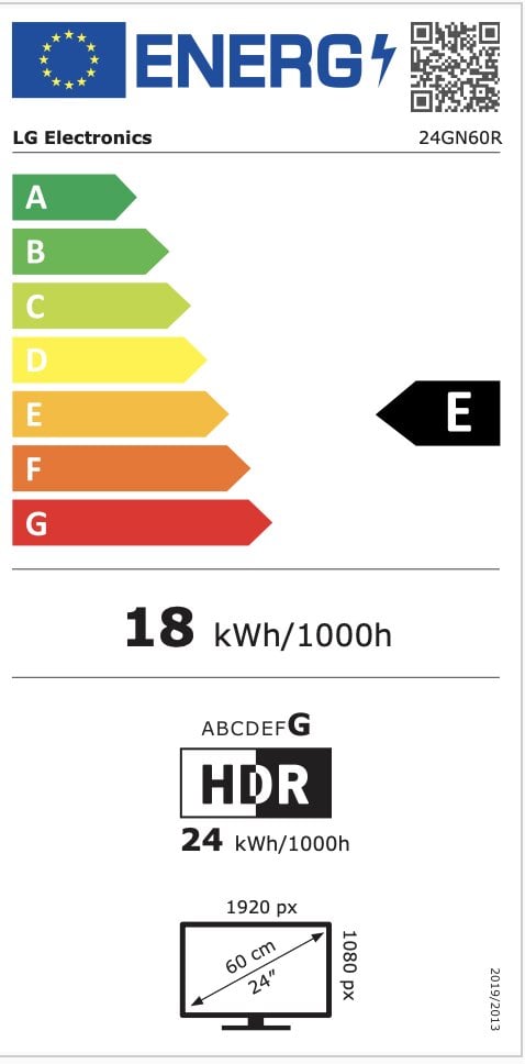 LG 24GN60R-B цена и информация | Monitoriai | pigu.lt