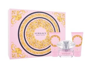 Косметический подарочный набор для женщин Versace Bright Спрей Crystal EDT 50 мл +лосьон для тела 50 мл+гель для душа 50 мл цена и информация | Женские духи | pigu.lt