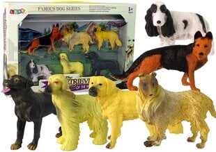 Šunų figūrėlių rinkinys Lean Toys, 6vnt kaina ir informacija | Žaislai berniukams | pigu.lt
