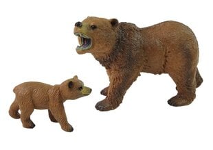 Набор из 2 фигурок медведя гризли и детенышей цена и информация | Игрушки для девочек | pigu.lt
