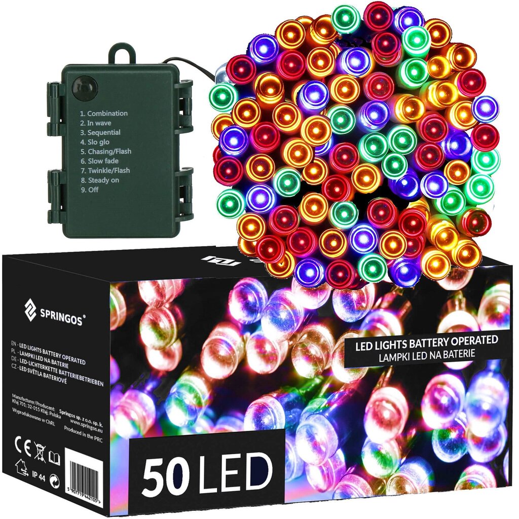 LED Girlianda 5 m, 50 LED kaina ir informacija | Girliandos | pigu.lt