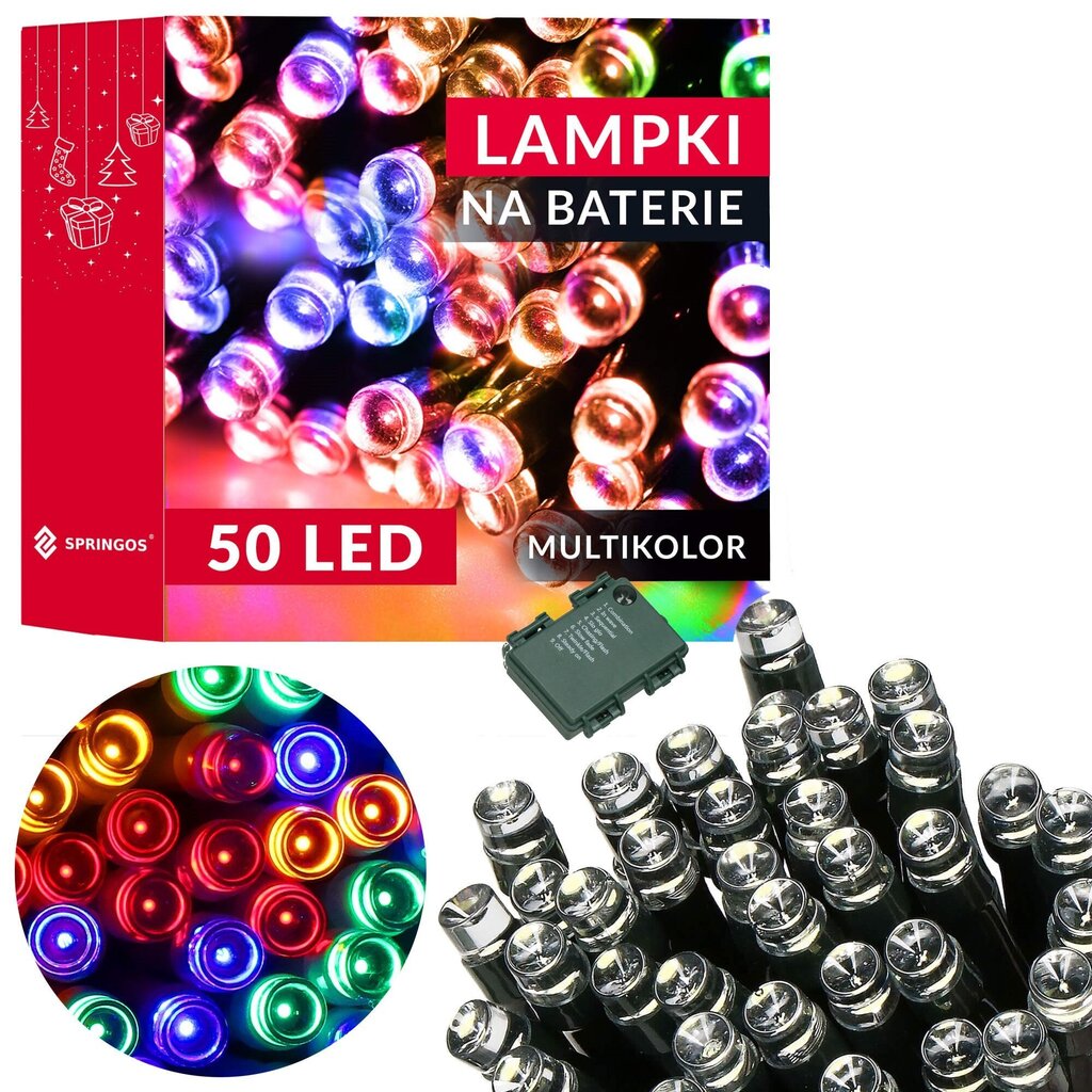 LED Girlianda 5 m, 50 LED kaina ir informacija | Girliandos | pigu.lt