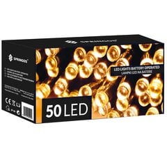 LED Girlianda 5m, 50 LED kaina ir informacija | Girliandos | pigu.lt