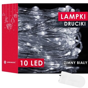 LED Girlianda 1m 10 LED kaina ir informacija | Girliandos | pigu.lt