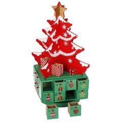 Декорация-календарь Рождественская елка цена и информация | Рождественское украшение CA1031, 10 см | pigu.lt