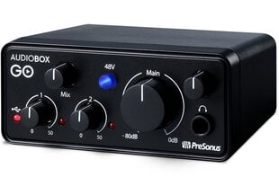 Presonus AudioBox GO, черный цена и информация | Звуковые карты | pigu.lt